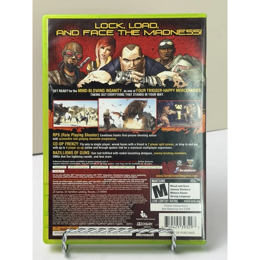 Borderlands (Microsoft Xbox 360, 2009) | Complete With Manual